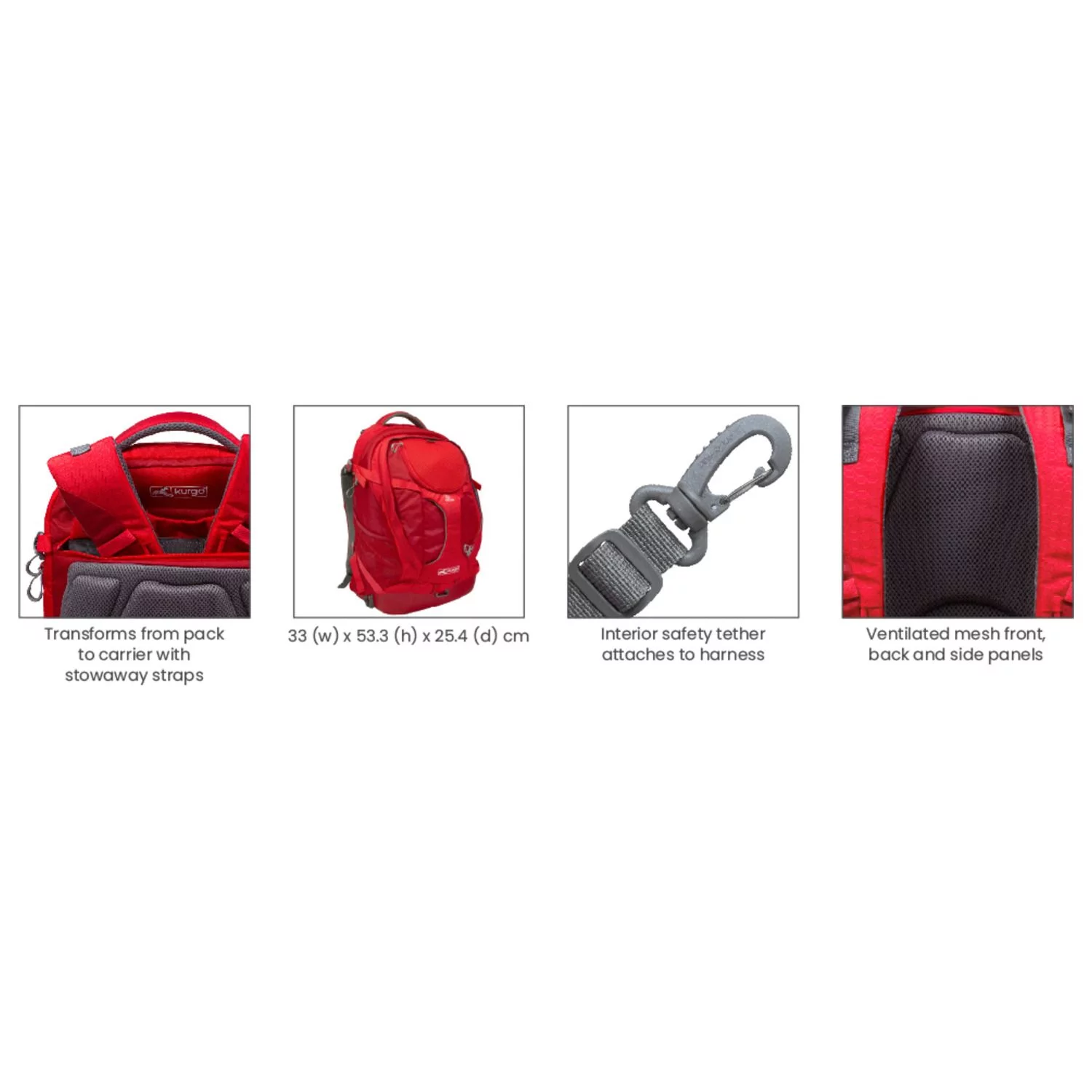 Kurgo G-Train K-9 Rugzak - Hondenrugzak - Afbeelding 2