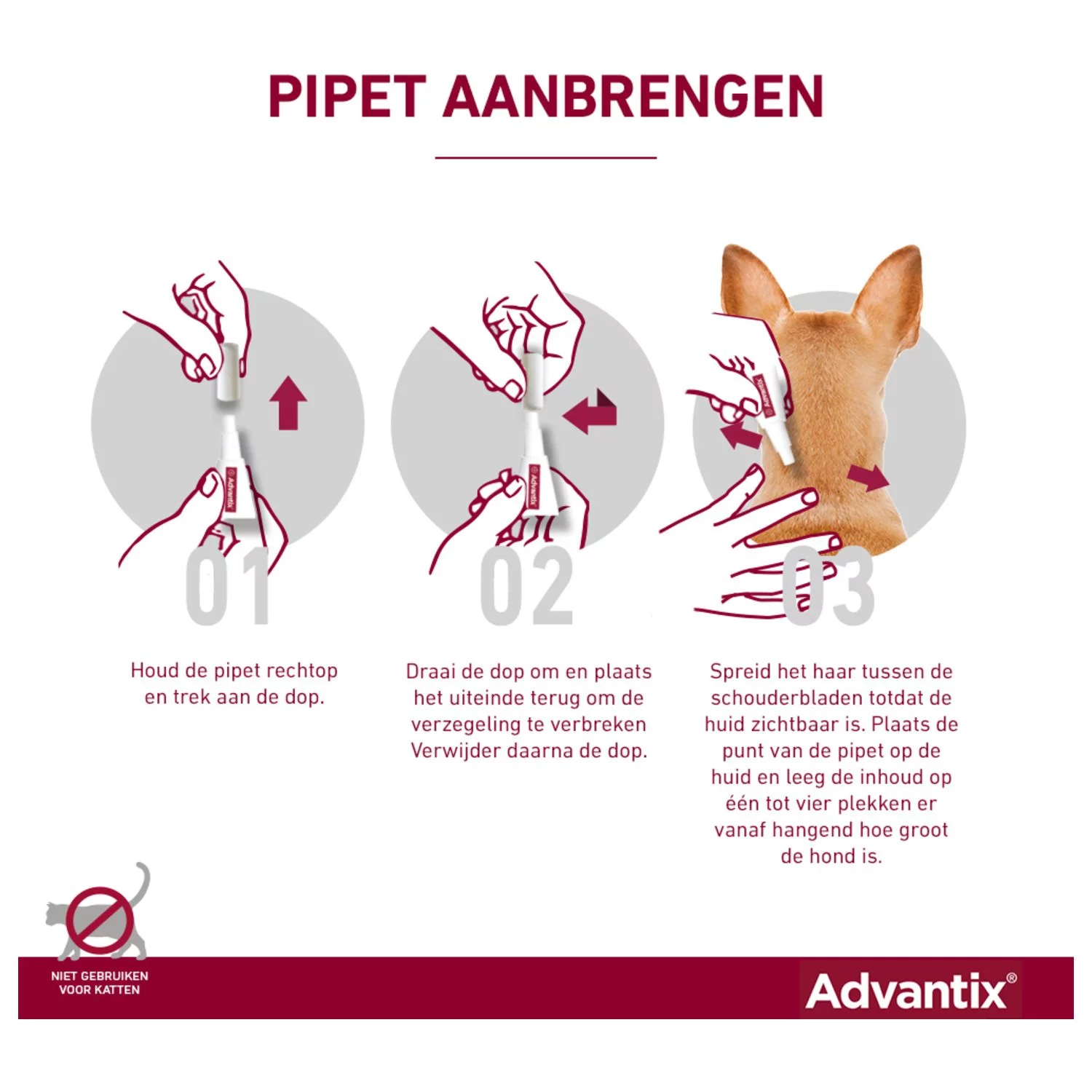 Advantix Spot On 40 0.4 Ml - Anti Vlooien En Tekenmiddel - Afbeelding 3