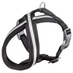 Adori Nylon Soft Harnas Cross Zwart&Reflecterend - Hondenharnas