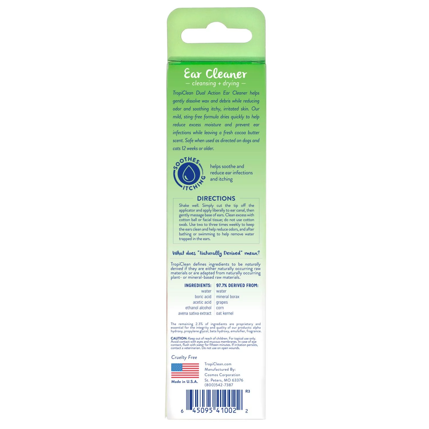 Tropiclean Dual Action Ear Cleaner - Oorverzorgingmiddel - 118 Ml - Afbeelding 2