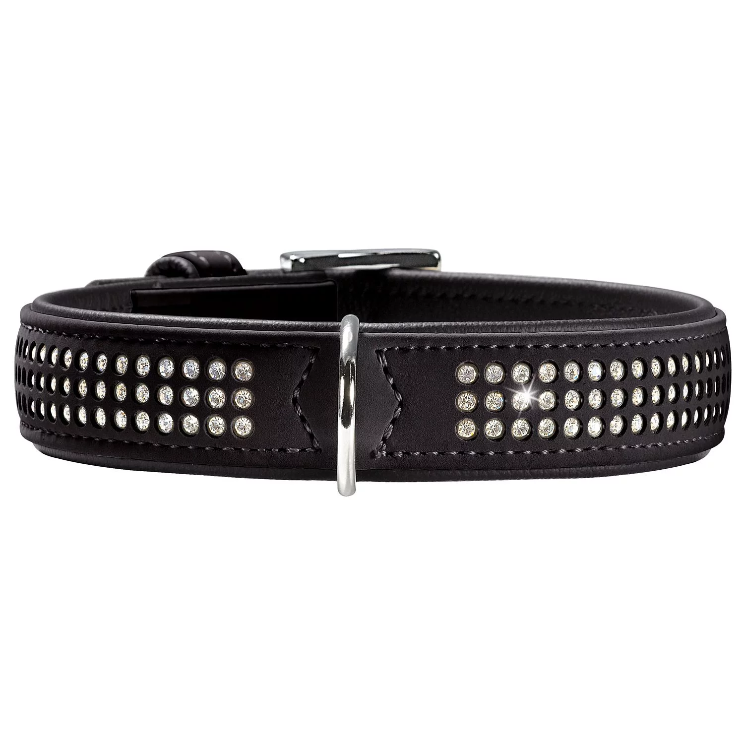 Hunter Halsband Softie Stone Triluxe Zwart - Hondenhalsband