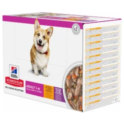 Hill's Canine Pouch Adult Small & Mini Stoofpotje - Hondenvoer - Kip Rund Groente 12x90 G