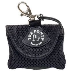 Tre Ponti Poepzak Tasje Inclusief 15 Zakjes - Hondenpoepzakjes - 7-8 Cm Zwart