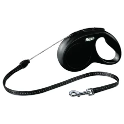 Flexi Rollijn Classic Koord S Zwart - Hondenriem