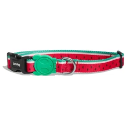 Zee.Dog Halsband Lola Rood&Mintgroen&Wit - Hondenhalsband