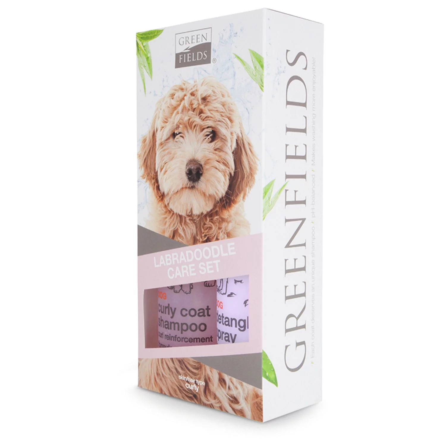 Greenfields Labradoodle Care Set - Hondenvachtverzorging - 2 X 250 Mm Roze - Afbeelding 2