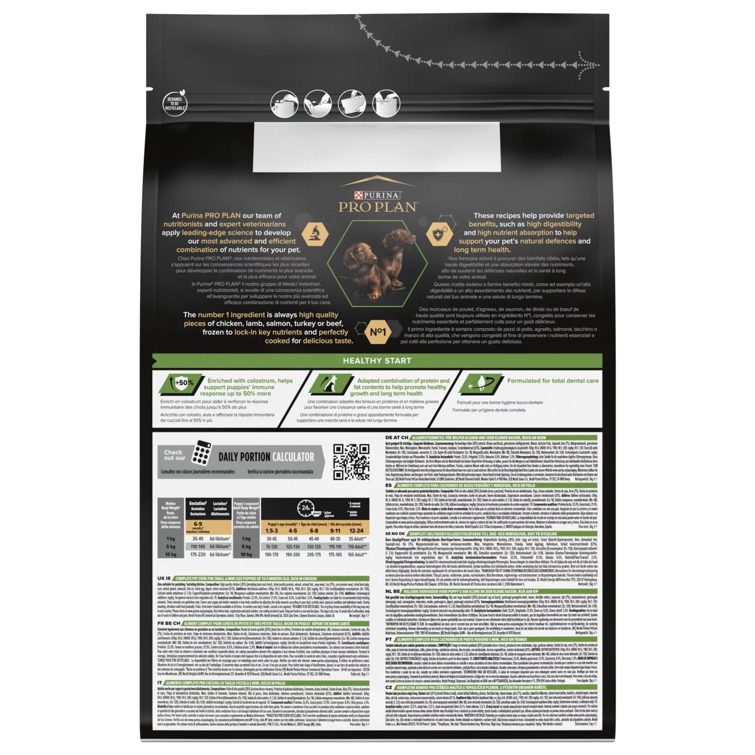 Pro Plan Dog Puppy Small & Mini Breed - Hondenvoer - Kip 3 Kg - Afbeelding 5