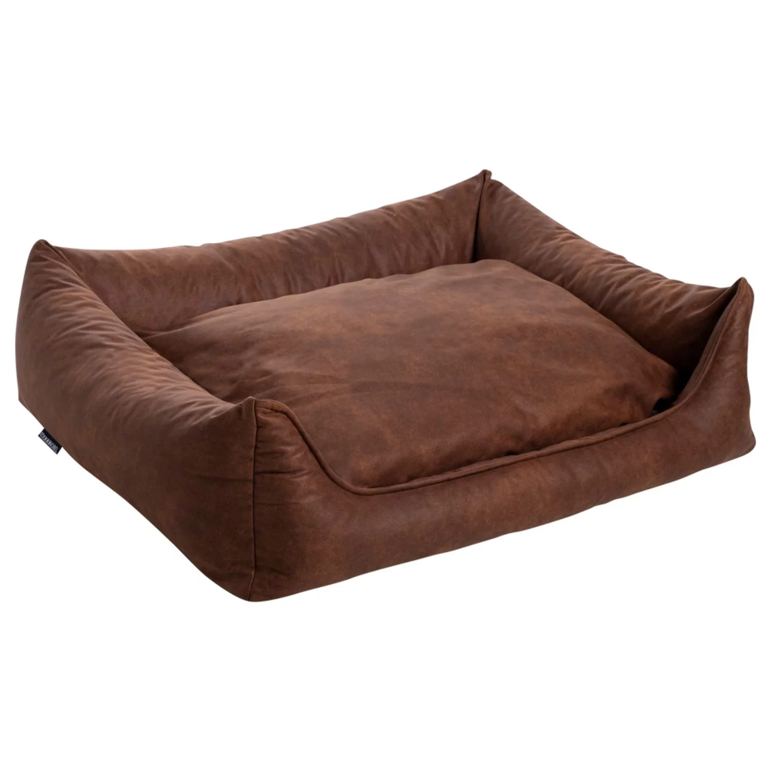 Maxxnobel Orthopedische Sofa Lederlook/Teddy Cognac - Hondenbank - Afbeelding 4