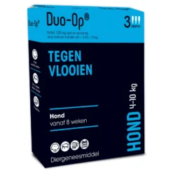 Duo-Op 100mg Hond Tegen Vlooien 4-10 Kg - Anti Vlooienmiddel - 3 Pip