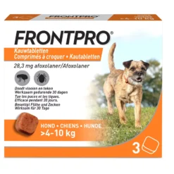 Frontpro Hond - Anti Vlooien En Tekenmiddel - >4-10 Kg Medium