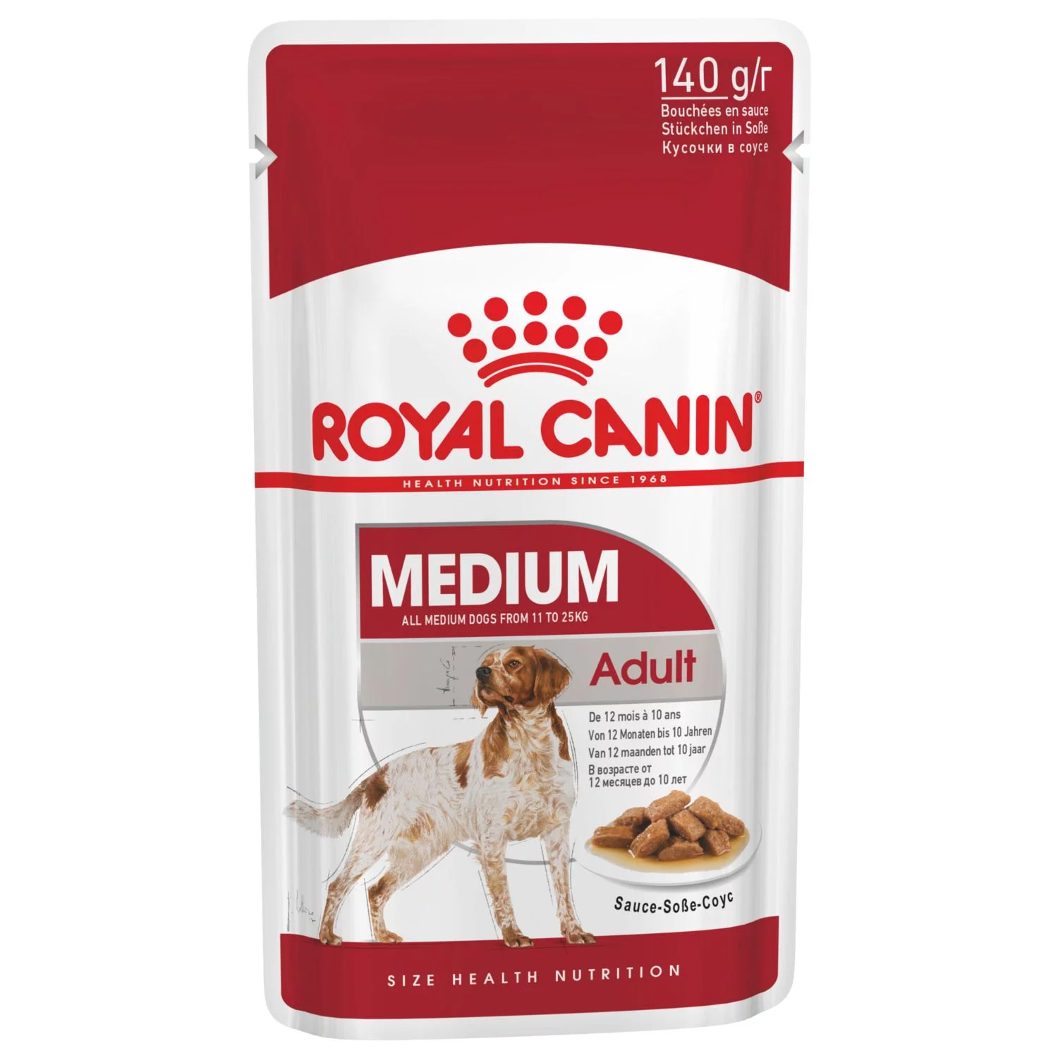 Royal Canin Medium Adult Natvoer - Hondenvoer - 10x140 G