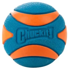 Chuckit! Chuckit Ultra Squeaker Ball - Hondenspeelgoed - Ø7.6 Cm Blauw Oranje L