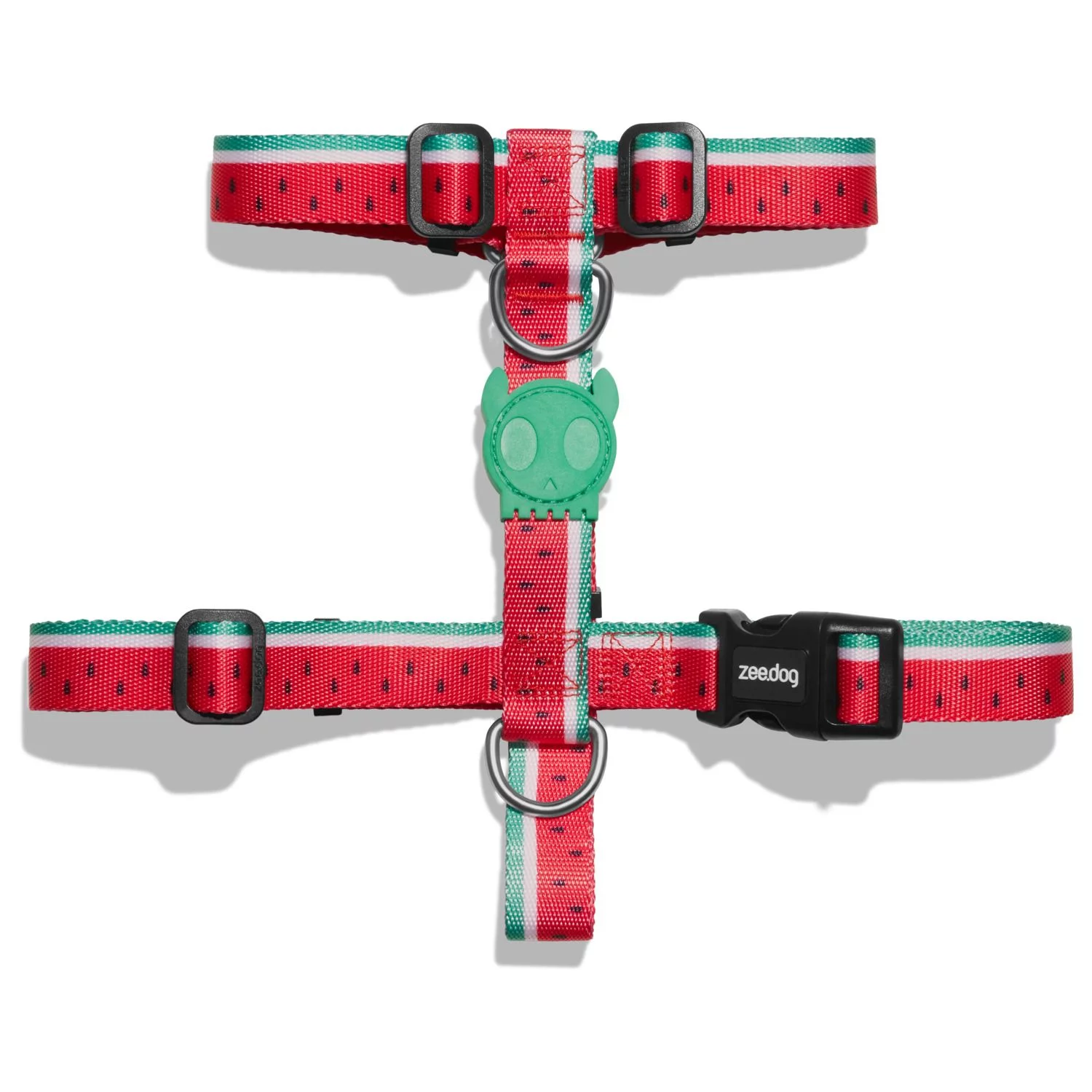 Zee.Dog H-Harnas Lola Rood&Mintgroen&Wit - Hondentuig