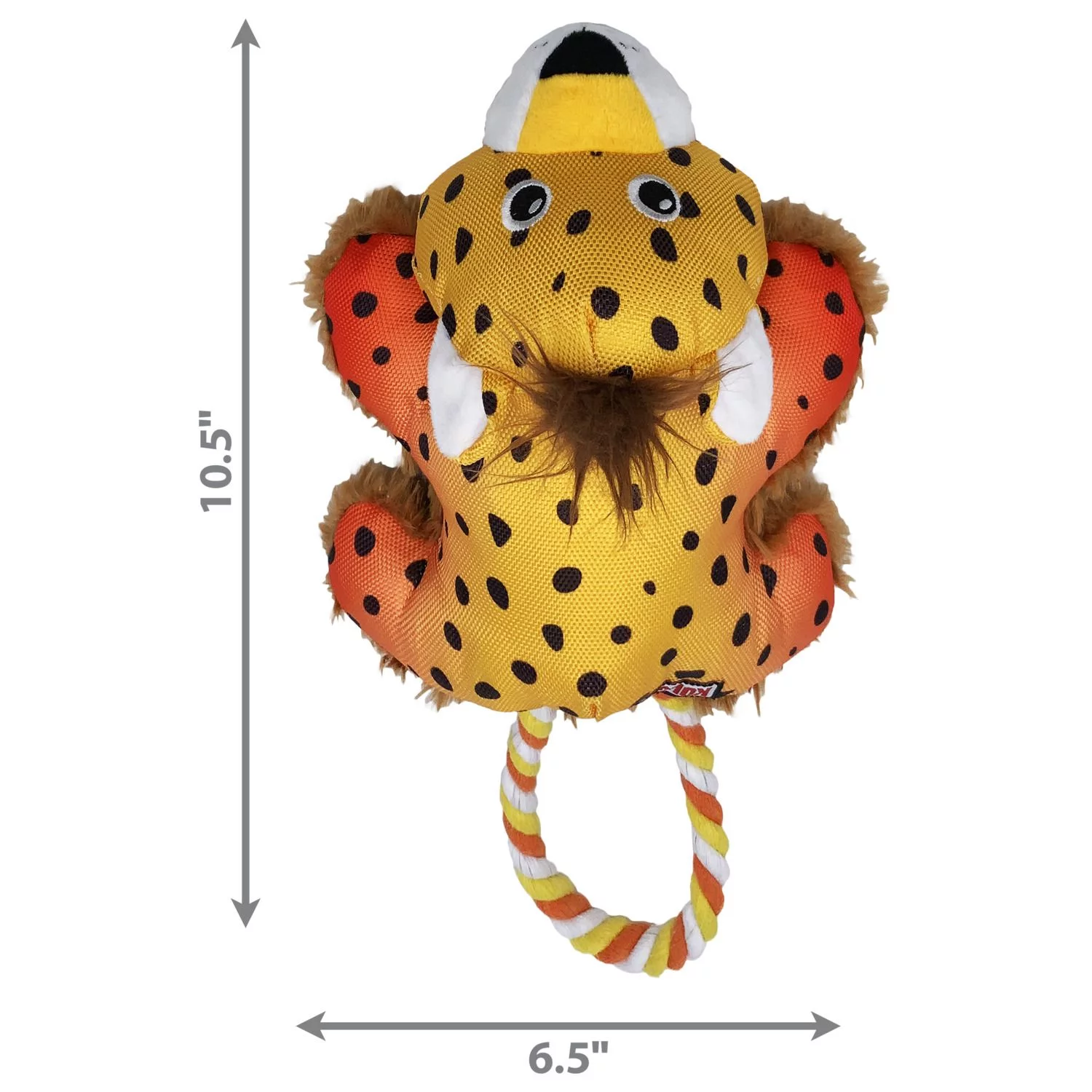 Kong Cozie Tuggz Cheetah - Hondenspeelgoed - Sm/M - Afbeelding 3