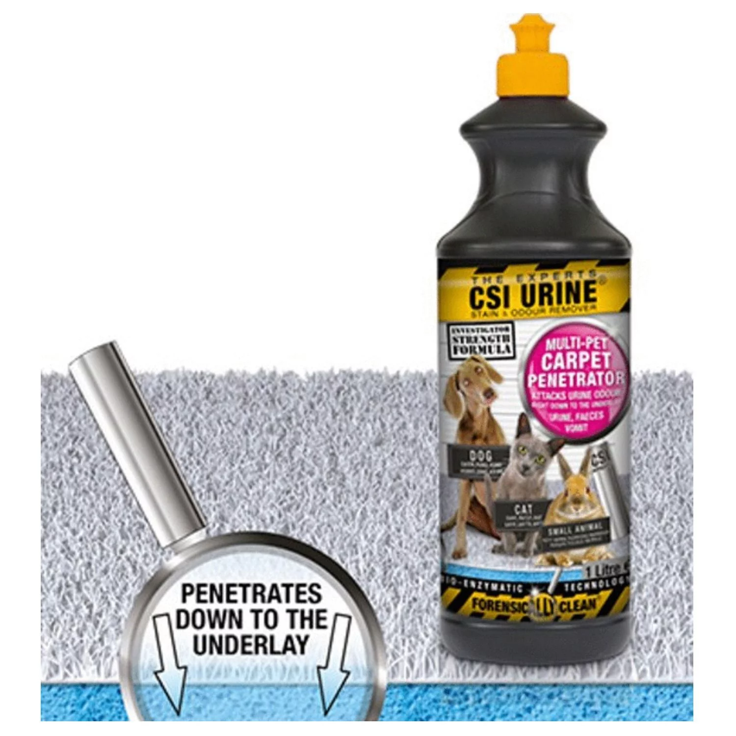 Csi Urine Tapijtreiniger - Geurverwijderaar - 1 L - Afbeelding 2