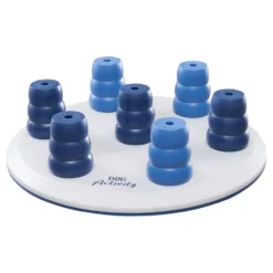 Trixie Dog Activity Solitaire Strategiespel - Hondenspeelgoed - Ø28 Cm Donkerblauw Wit Level 1