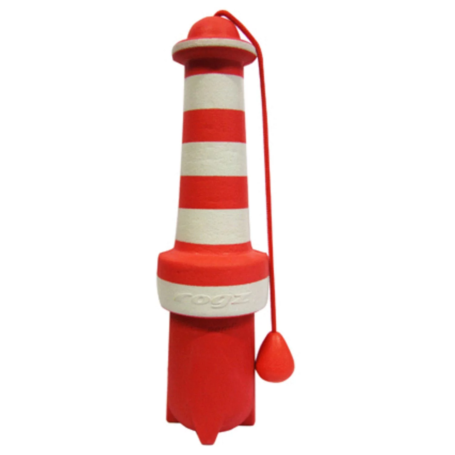 Rogz Lighthouse Floating - Hondenspeelgoed - 25 Cm Rood Wit