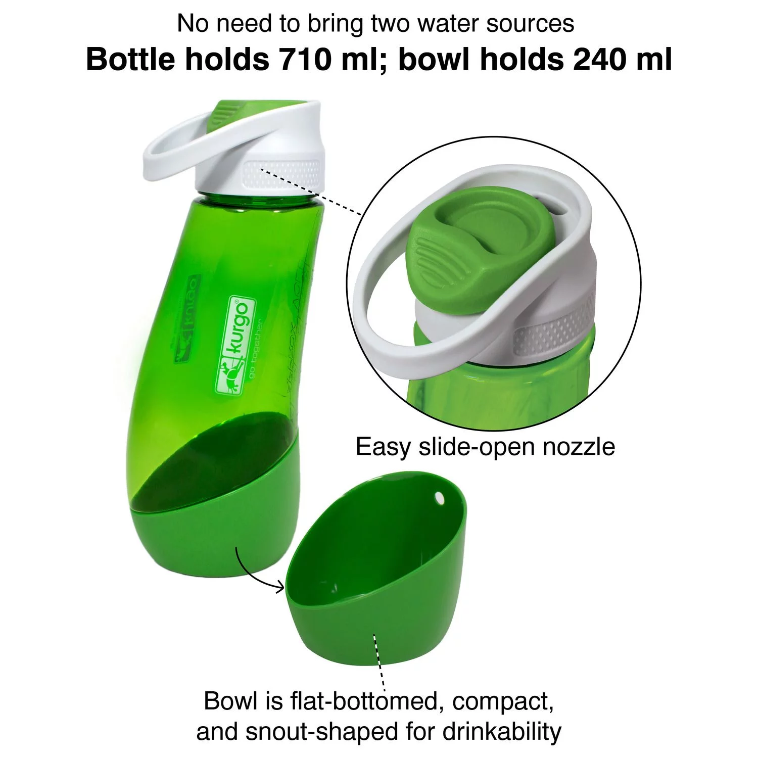 Kurgo Gourd Water Bottle - Hondendrinkbak - Afbeelding 4