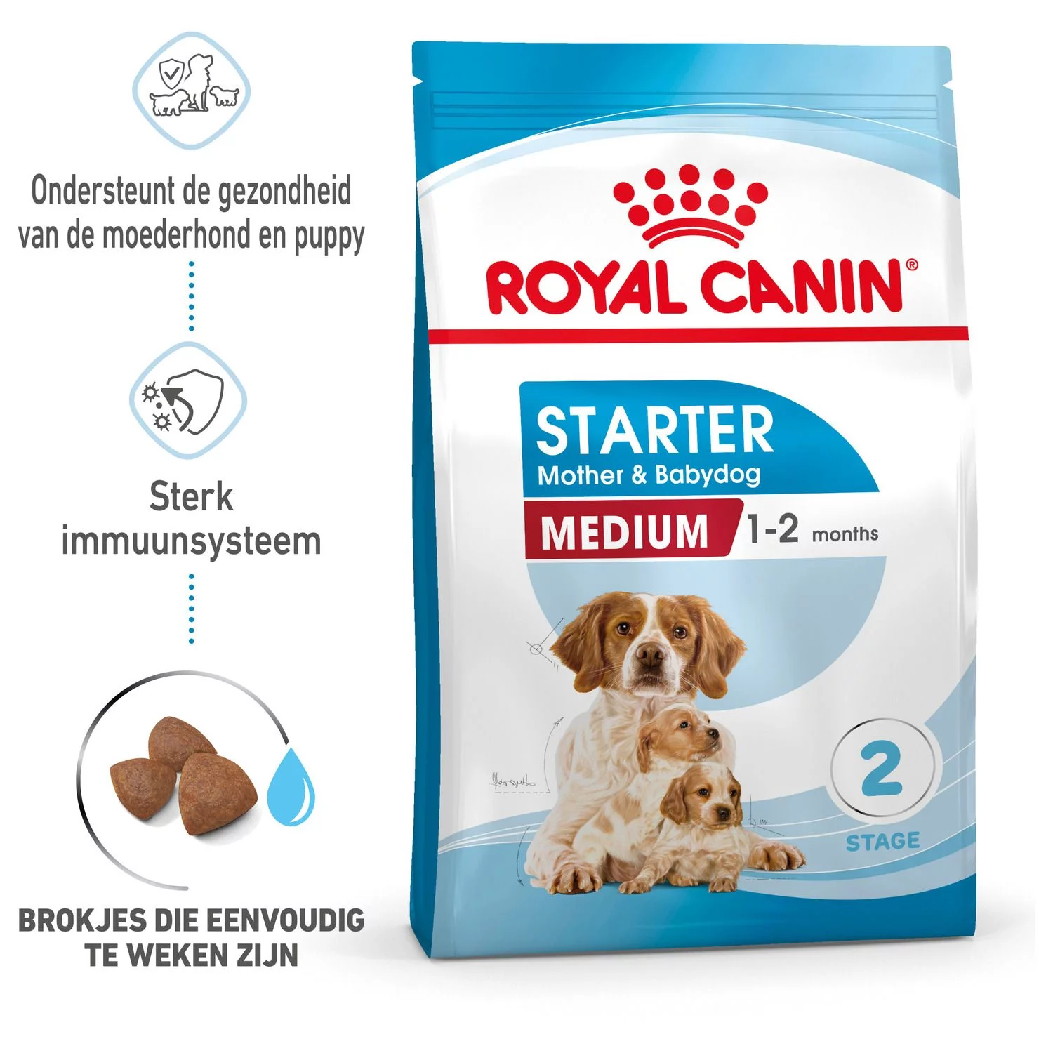 Royal Canin Medium Starter Mother & Babydog - Puppy-Hondenvoer - Afbeelding 2