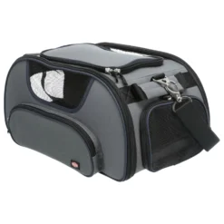 Trixie Vliegtuigtas Wings - Hondendraagtas - 28x23x46 Cm Grijs Blauw