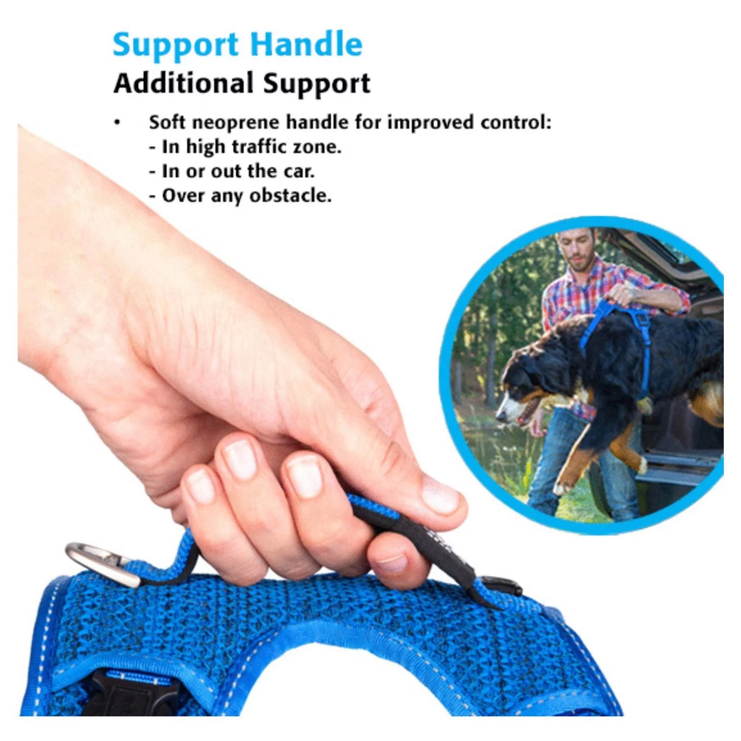 Rogz Explore Tuig Gevoerd Zwart - Hondenharnas - Afbeelding 3