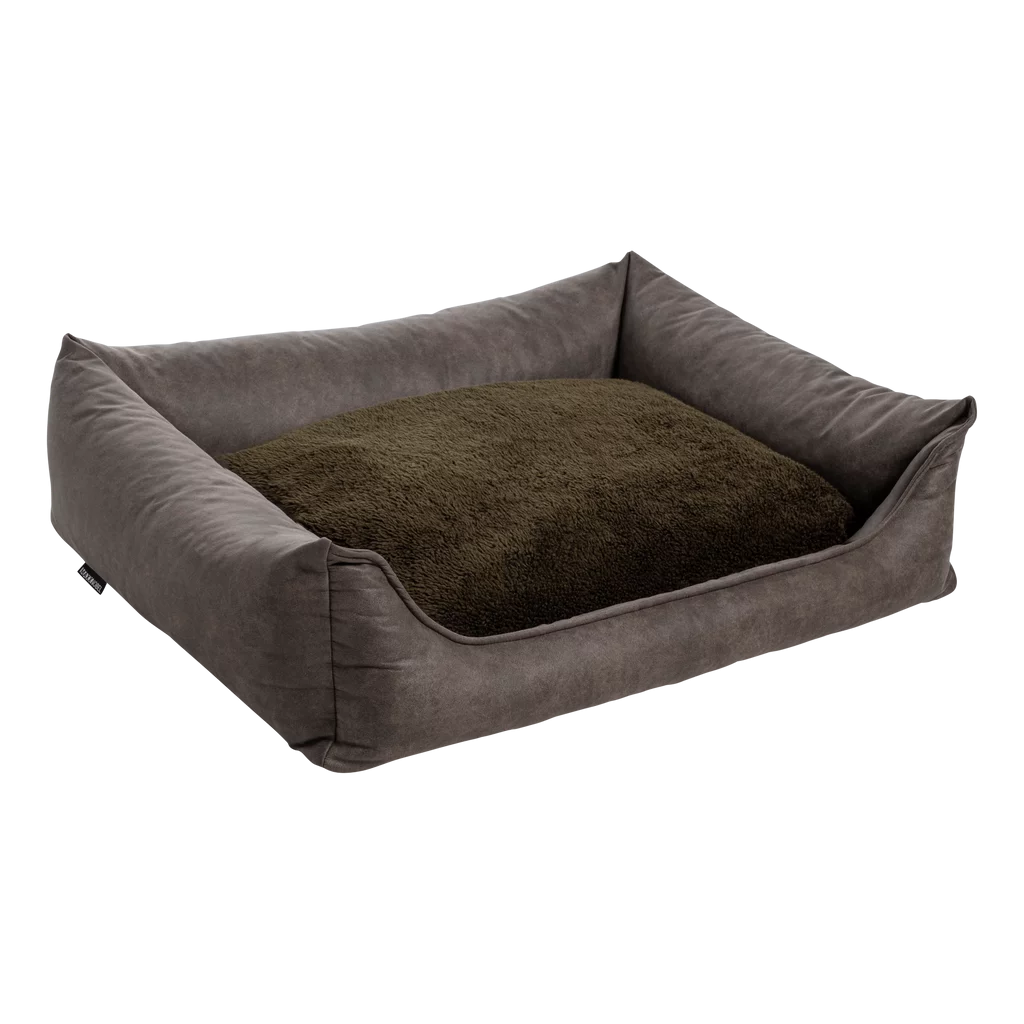 Maxxnobel Orthopedische Sofa Lederlook/Teddy Olijfgroen - Hondenbank - Afbeelding 4