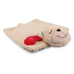 All For Paws Little Buddy Heart Beat My Fellow Bear Blanket - Hondenspeelgoed - 40x34 Cm Creme