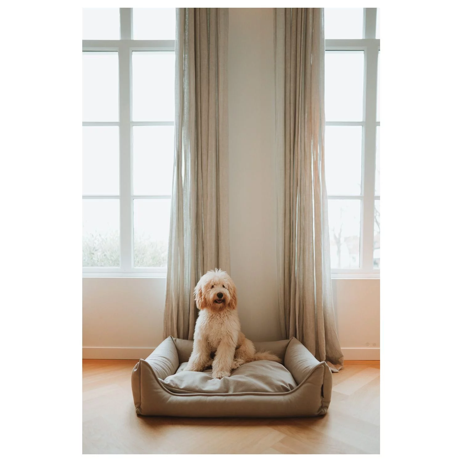 Maxxnobel Ultra Orthopedische Sofa Lederlook Beige - Hondenbank - Afbeelding 5