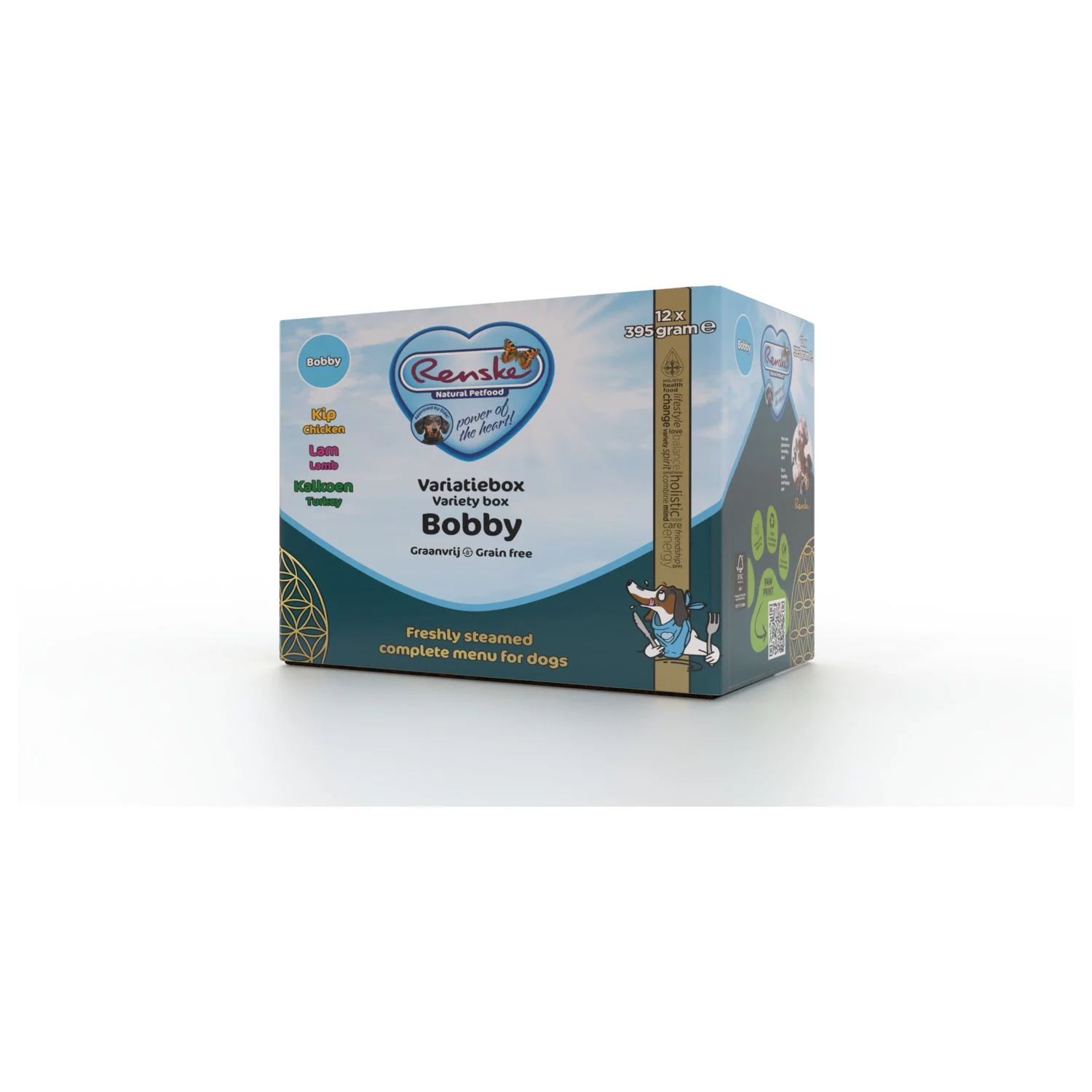 Renske Adult Multi Graanvrij - Hondenvoer - Kip Kalkoen Lam 12 X 395 G