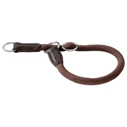 Hunter Sliphalsband Freestyle Rond Bruin - Hondenhalsband