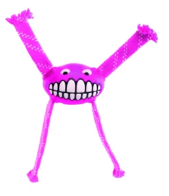 Rogz Grinz Flossy Roze - Hondenspeelgoed