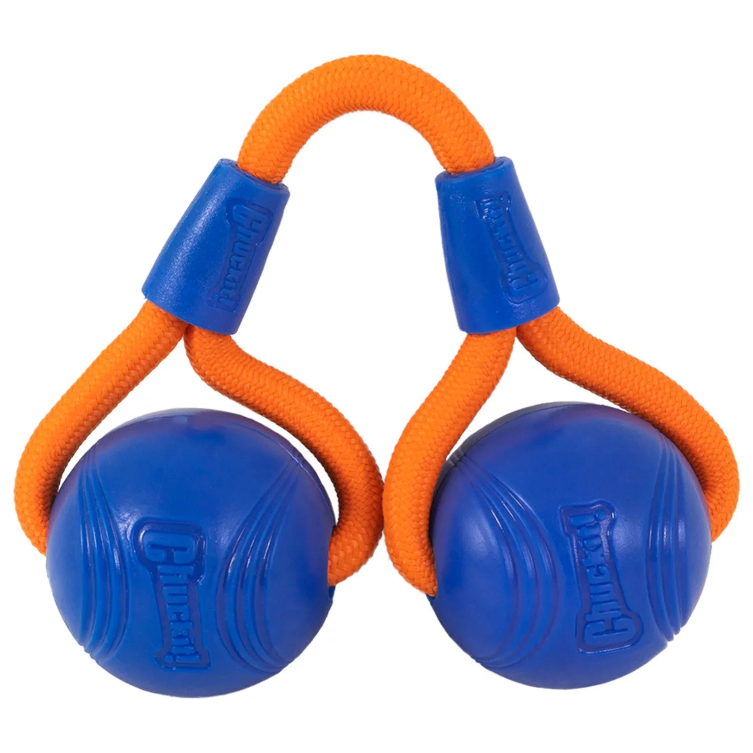 Chuckit! Chuckit Crunch Ball Duo Tug - Hondenspeelgoed - 30 Cm Blauw Oranje - Afbeelding 2