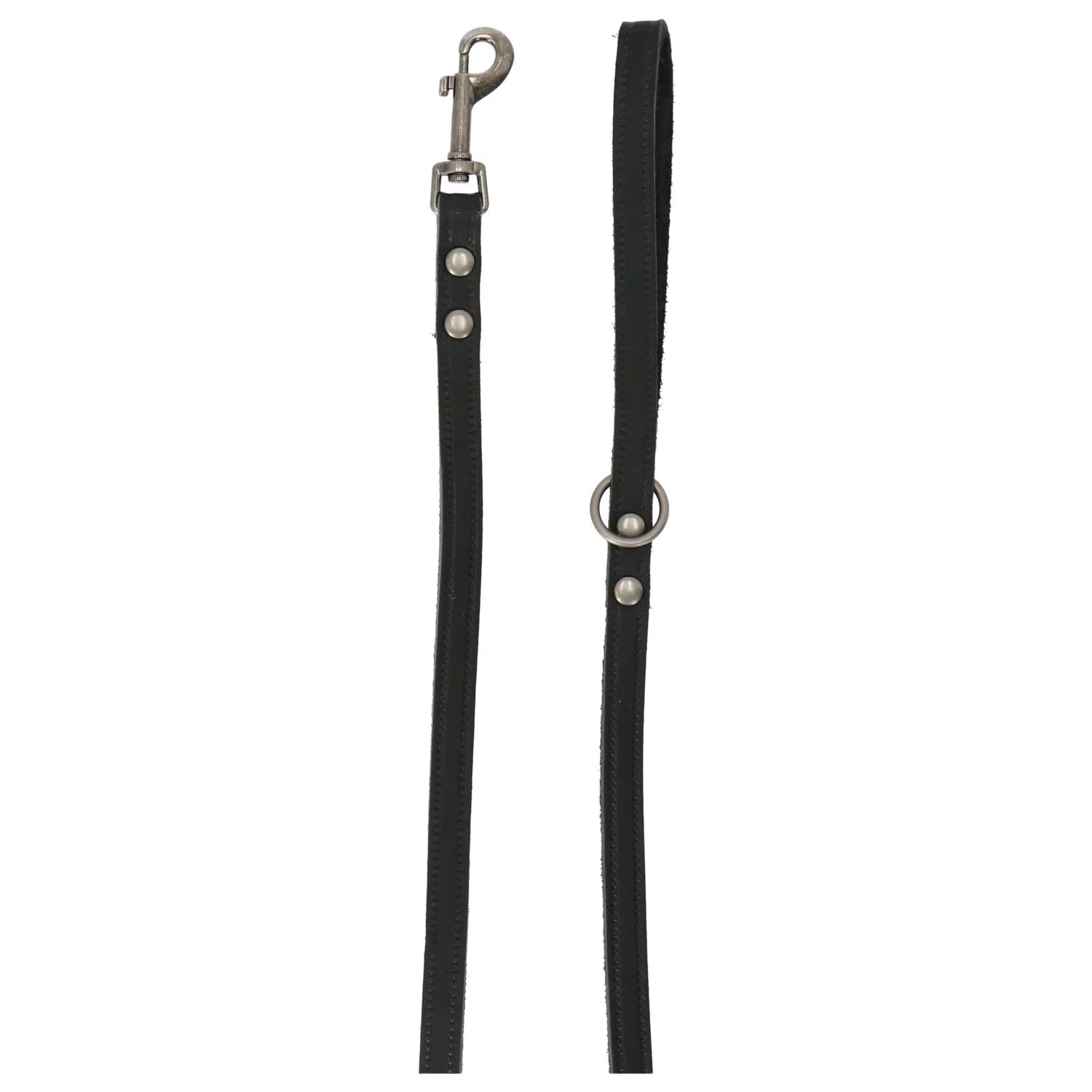 Adori Looplijn Vetleder Met Print - Hondenriem - 130x1.4 Cm Zwart S - Afbeelding 2