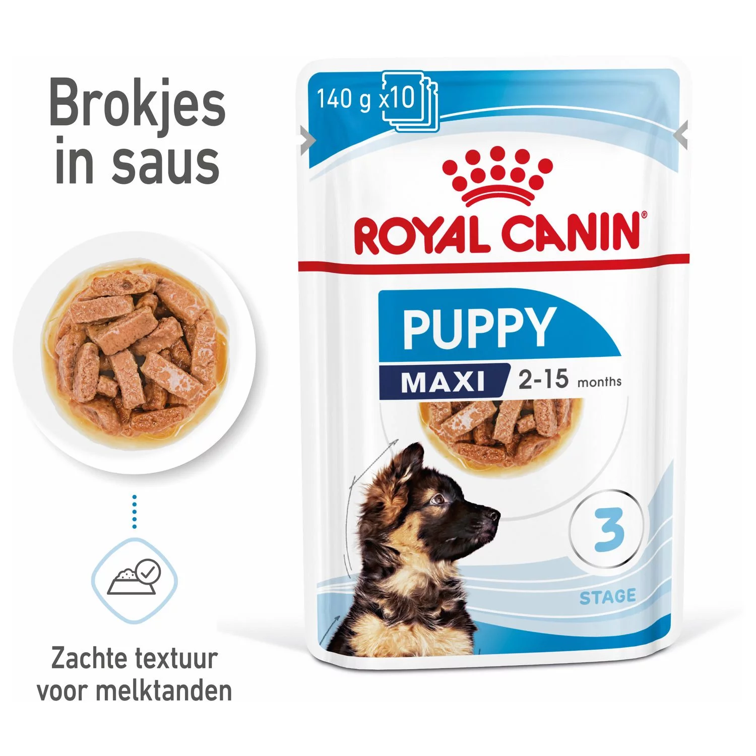 Royal Canin Maxi Natvoer - Puppy-Hondenvoer - 10x140 G - Afbeelding 3