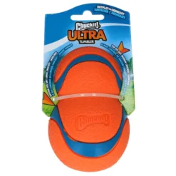 Chuckit! Chuckit Ultra Tumbler - Hondenspeelgoed - Ø 7.5 Cm Oranje Blauw
