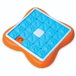 Nina Ottosson Challenge Slider Snack Puzzel - Hondenspeelgoed - 38x38x5 Cm Oranje Blauw Level 3