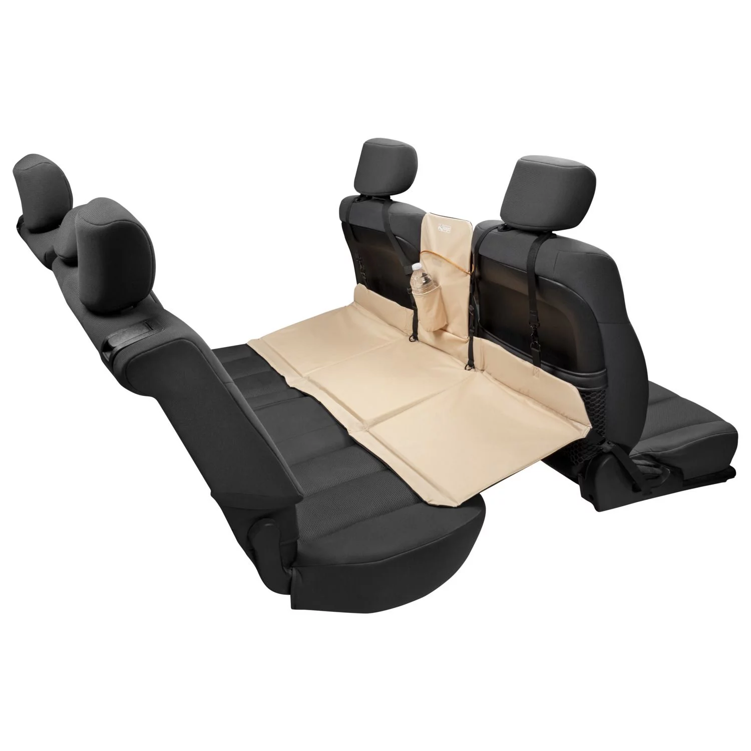 Kurgo Backseat Bridge - Hondenautoaccessoire - 132x40 Cm Beige Zwart Tot 45 Kg