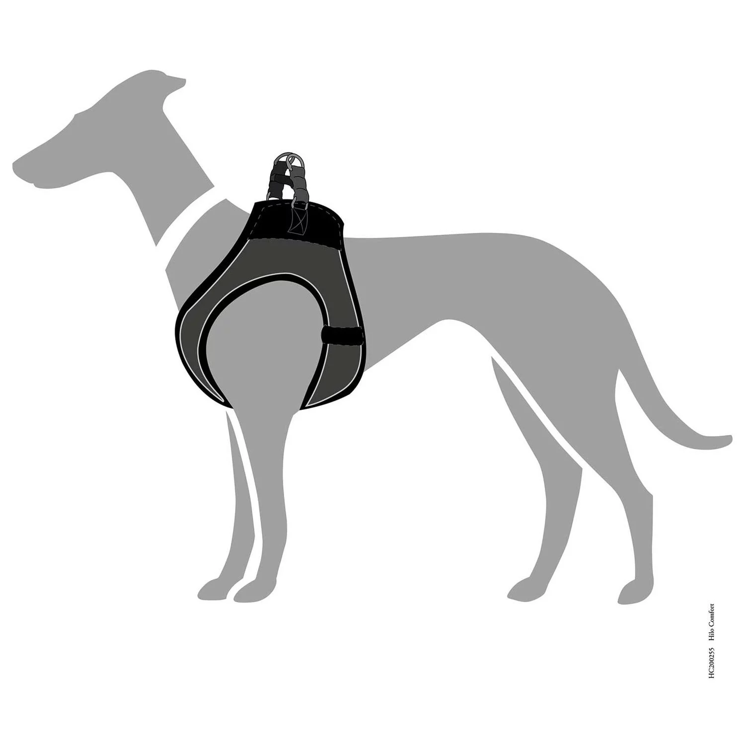 Hunter Harnas Hilo Comfort Antraciet - Hondenharnas - Afbeelding 5