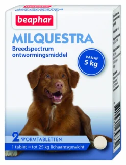 Beaphar Milquestra Hond Rund - Anti Wormenmiddel
