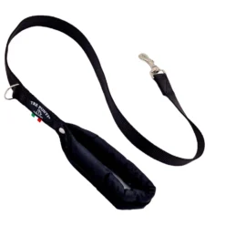 Tre Ponti Looplijn Primo Single Handled - Hondenriem - 110 Cm Zwart