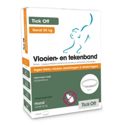 Tick Off Vlooien- En Tekenband Vanaf 25 Kg - Anti Tekenmiddel - 75 Cm > 25 Kg