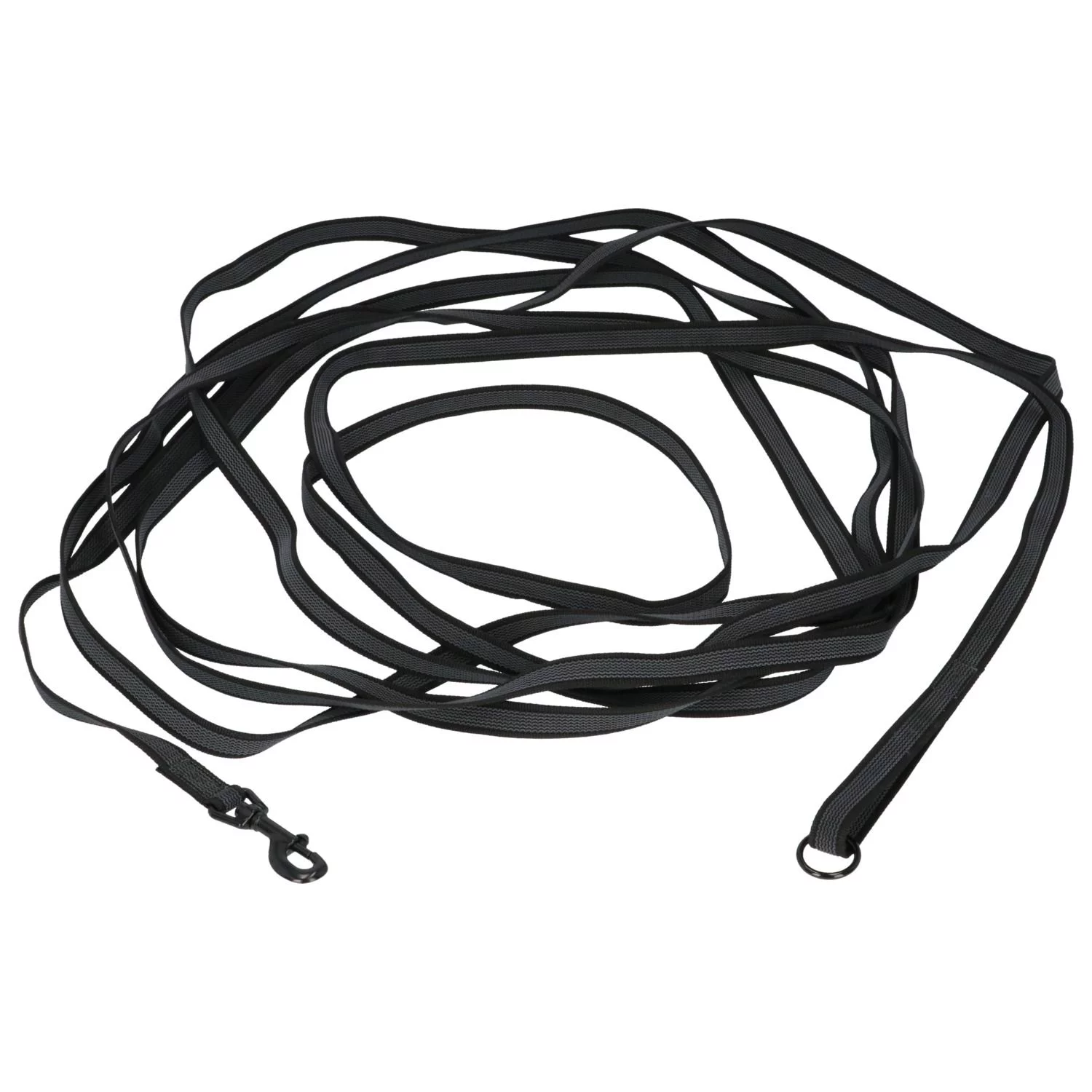 Adori Nylon Anti-Sliplijn Met Handvat - Hondenriem - 10mx2.0 Cm Zwart L - Afbeelding 2