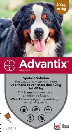 Advantix Spot On 600 6 Ml - Anti Vlooien En Tekenmiddel