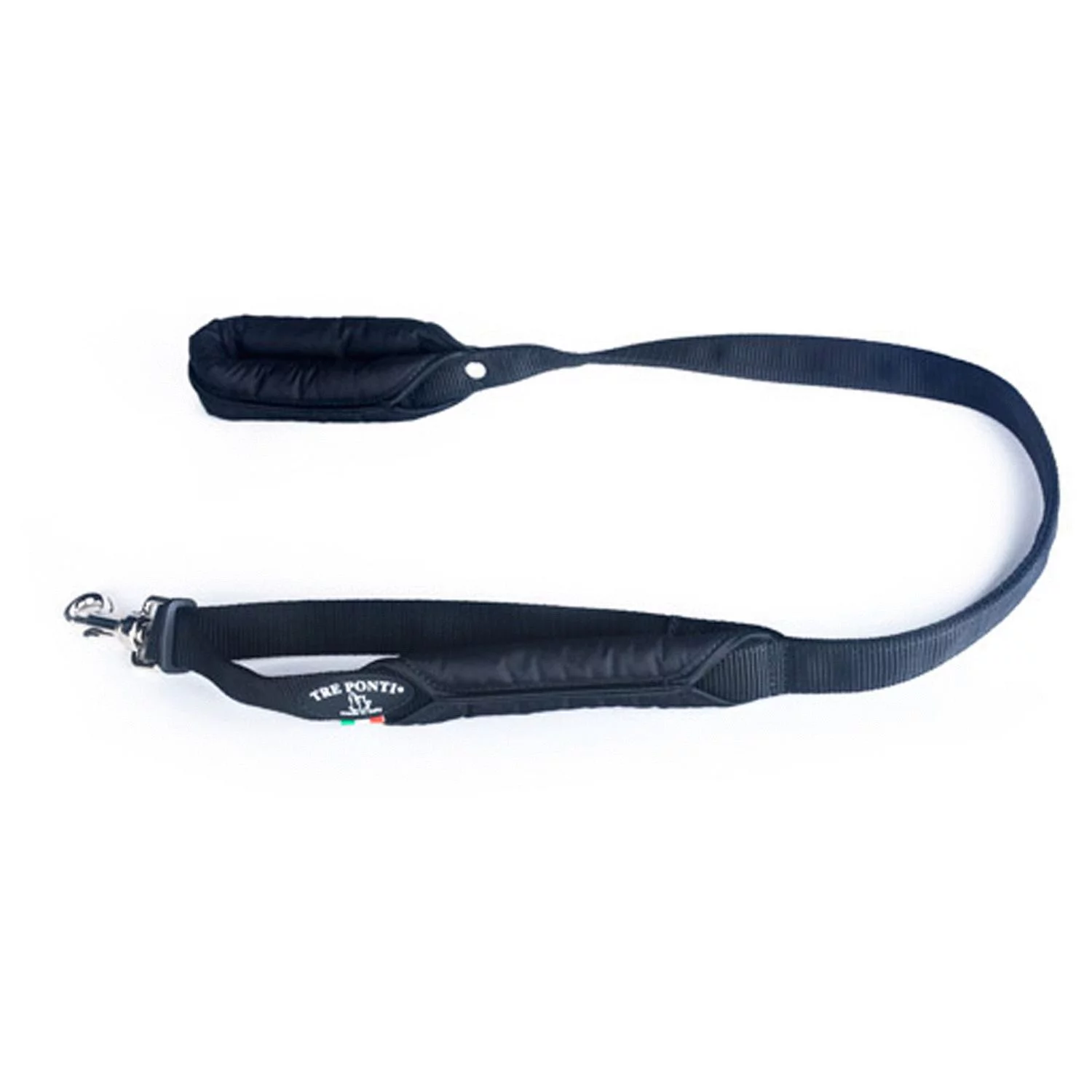 Tre Ponti Primo Powerlijn Reflecterend - Hondenriem - 100 Cm Zwart