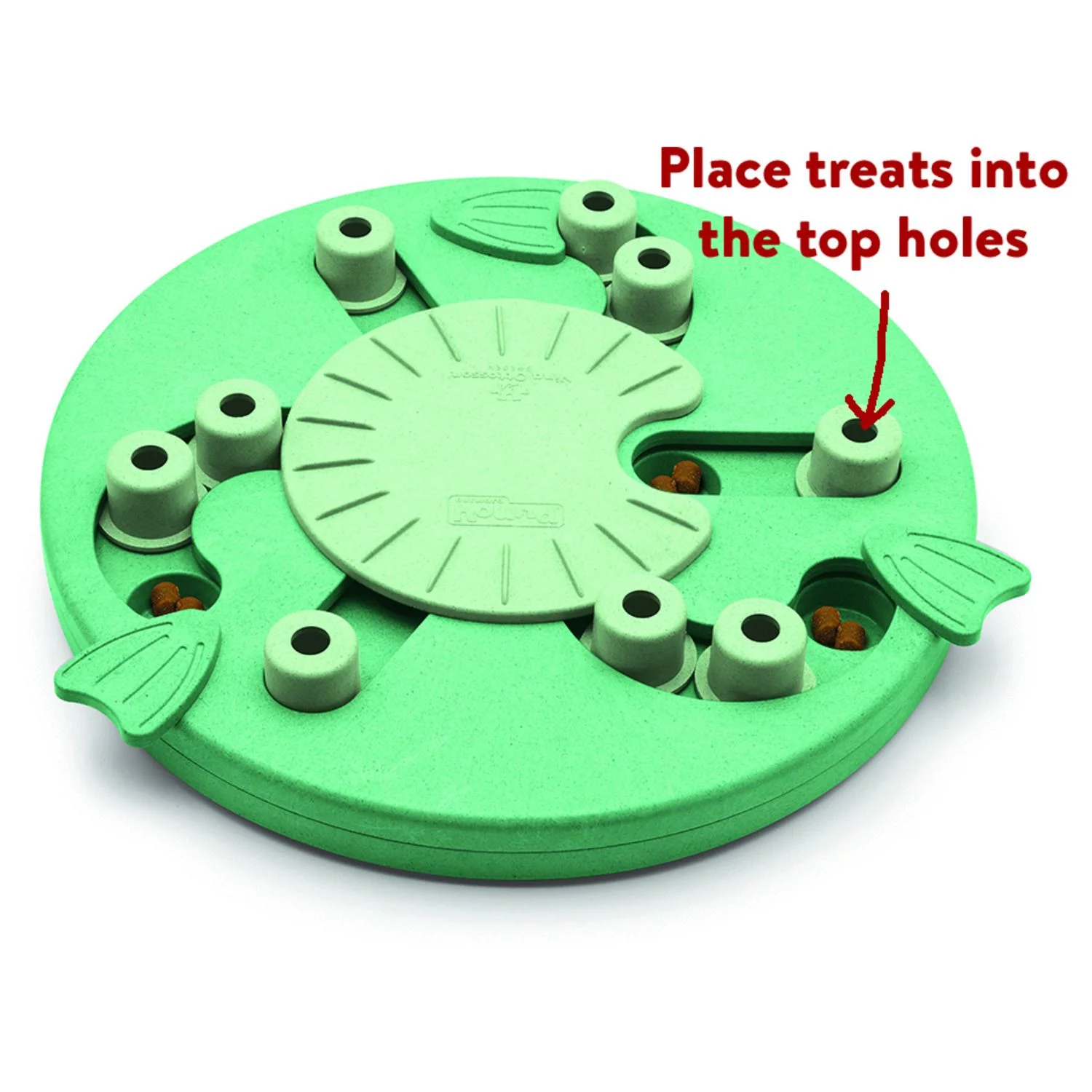Nina Ottosson Dog Worker Snack Puzzel - Hondenspeelgoed - Ø34.5 Cm Groen Level 3 - Afbeelding 2