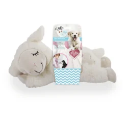 All For Paws Little Buddy Heart Beat Sheep - Hondenspeelgoed - 44x38x14 Cm Wit
