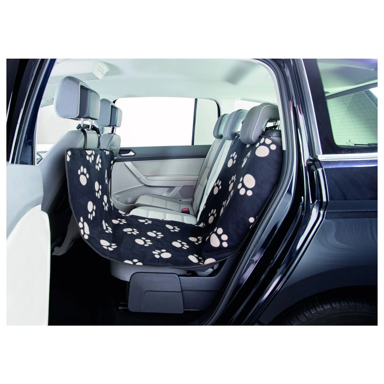 Trixie Autobeschermdeken Small - Hondenautoaccessoire - 65x145 Cm Zwart Beige Ook Geschikt Voor Voorstoel - Afbeelding 2