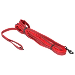 Adori Nylon Anti-Sliplijn Met Handvat - Hondenriem - 10mx2.0 Cm Rood L