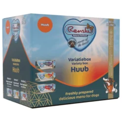 Renske Variatie Box Huub - Hondenvoer - Eend Kip Konijn 30x90 G