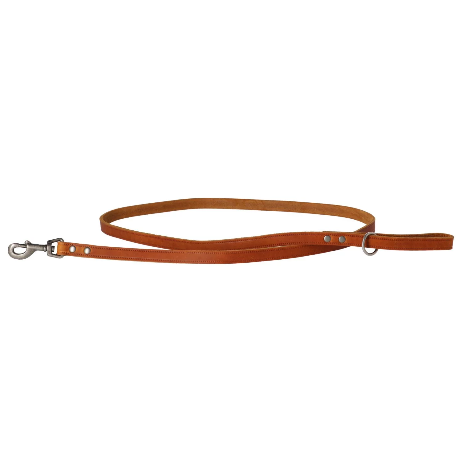 Adori Looplijn Vetleder Met Print - Hondenriem - 180x1.8 Cm Cognac M/L